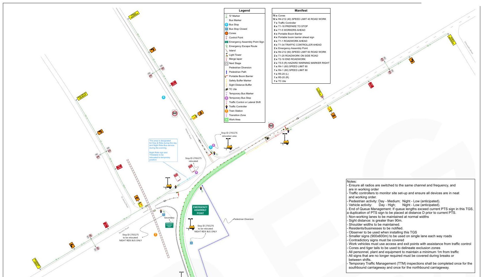 Redacted traffic management plan sample